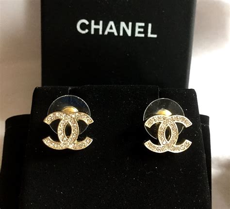 chanel gold cc studs|Chanel earrings the two c's.